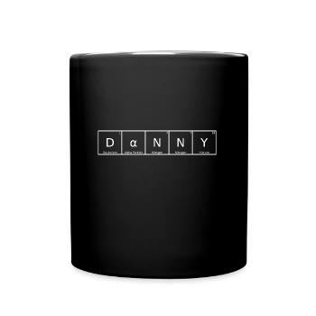 Danny Nom Prénom Chimie Tableau périodique Éléments - Mug uni - noir - Devant