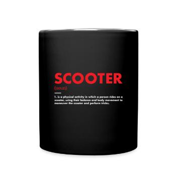 Sport Definition Scooter - Full Colour Mug - black - Front