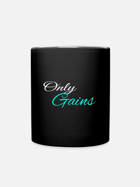 Only Gains - Tasse einfarbig - Schwarz