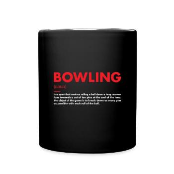 Sport Definition Bowling - Full Colour Mug - black - Front