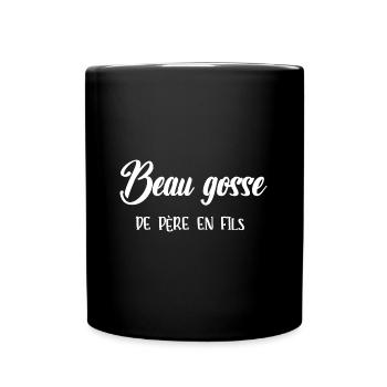 beau gosse de père en fils - Mug uni - noir - Devant