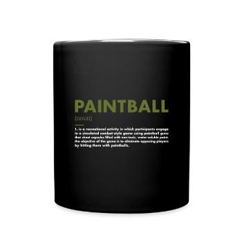 Sport Définition Paintball - Mug uni - noir - Devant
