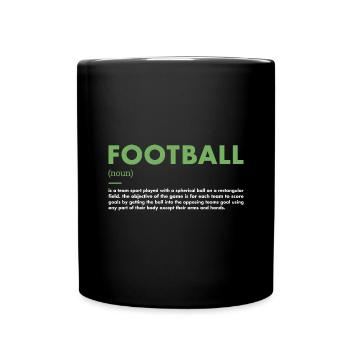 Sport Définition Football - Mug uni - noir - Devant
