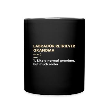 Labrador Retriever Grandma Definition - Full Colour Mug - black - Front