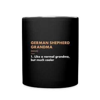 German Shepherd Grandma Definition - Full Colour Mug - black - Front