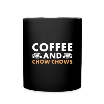 Café et Chow Chow - Mug uni - noir - Devant