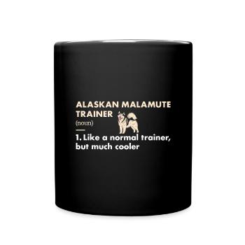 Alaskan Malamute Trainer Definiton - Full Colour Mug - black - Front