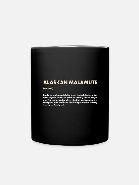 Définition du Malamute d’Alaska - Mug uni - noir