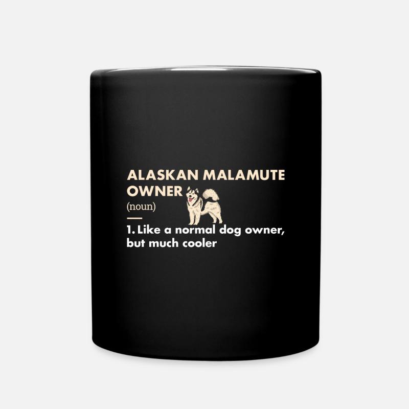 Définition du propriétaire du Malamute d’Alaska - Mug uni - noir