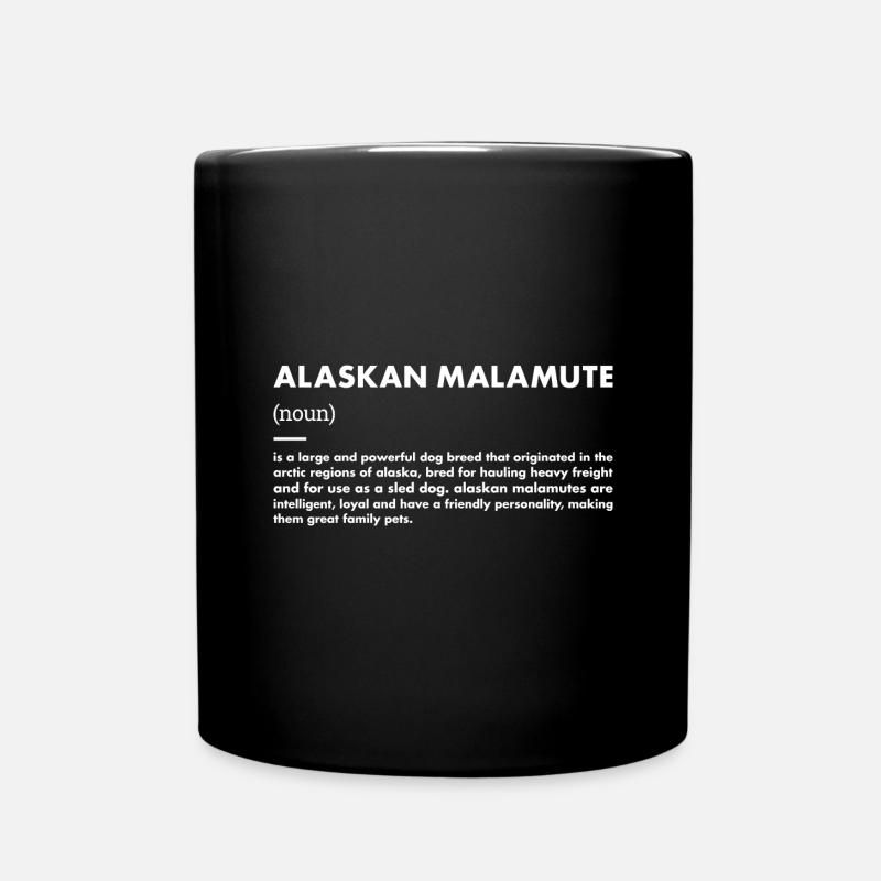 Définition du Malamute d’Alaska - Mug uni - noir