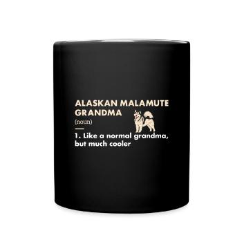 Alaskan Malamute Grandma Definition - Full Colour Mug - black - Front