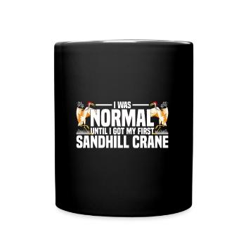 Kanadakranich | Kanadischer Kranich Vogel Geschenk - Tasse einfarbig - Schwarz - Vorne