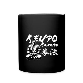 Kenpo Karate Kanji Kimono Dojo Kampfkunst - Tasse einfarbig - Schwarz - Vorne