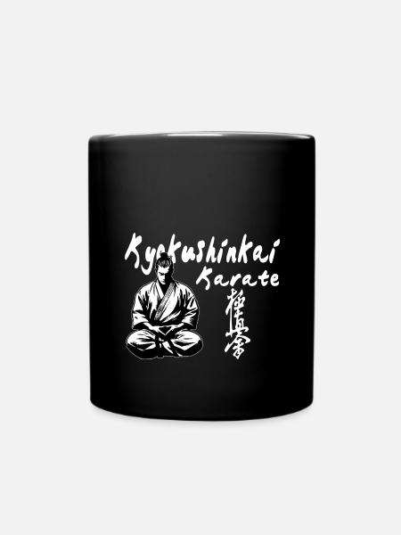 Kyokushinkai Karate Kanji Kimono Kampfkünste - Tasse einfarbig - Schwarz