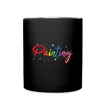 Painter Painting - Tasse einfarbig - Schwarz - Vorne