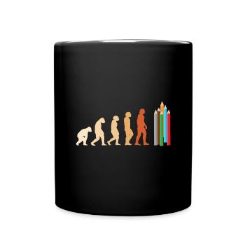Drawer Evolution Drawing - Tasse einfarbig - Schwarz - Vorne