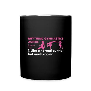 Gymnast Auntie Definition Rhythmic Gymnastics - Tasse einfarbig - Schwarz - Vorne