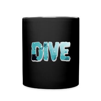 Diving Divers - Full Colour Mug - black - Front