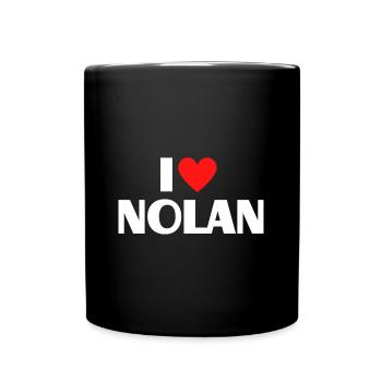 J’aime Nolan Red Heart Love Fan Gift - Mug uni - noir - Devant