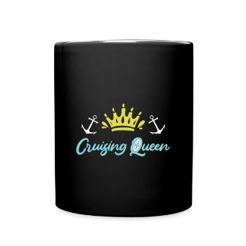 Cruising Queen Cruise Ship - Full Colour Mug - black - Front
