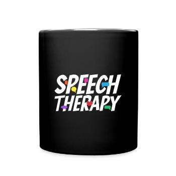 Logopäde Sprachtherapie Sprachtherapeut - Tasse einfarbig - Schwarz - Vorne