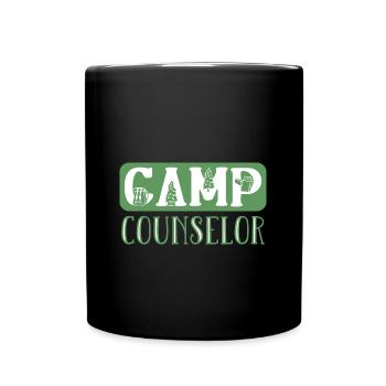 Zeltlager Leiter Sommercamp - Tasse einfarbig - Schwarz - Vorne