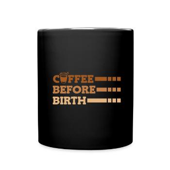 Hebamme Geburtshelfer - Tasse einfarbig - Schwarz - Vorne