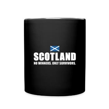 Ecosse Pas de vainqueurs seulement des survivants Ecosse Rugby - Mug uni - noir - Devant