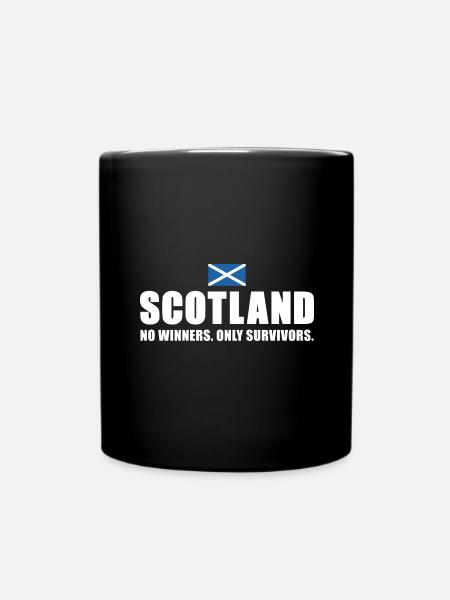 Ecosse Pas de vainqueurs seulement des survivants Ecosse Rugby - Mug uni - noir