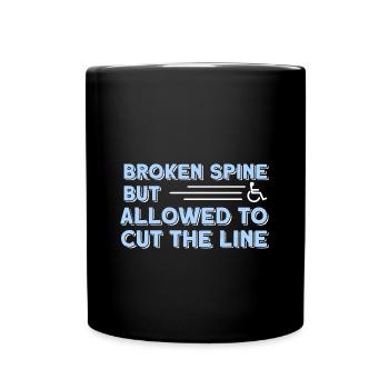 Wheelchair wheelchair access - Full Colour Mug - black - Front