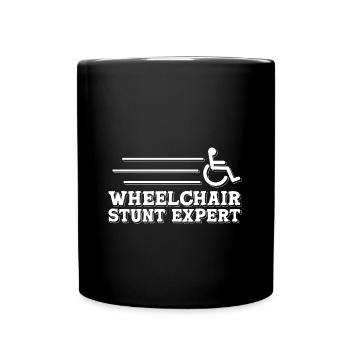 Wheelchair wheelchair access - Full Colour Mug - black - Front