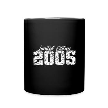 18e anniversaire 2005 Né 18 ans - Mug uni - noir - Devant