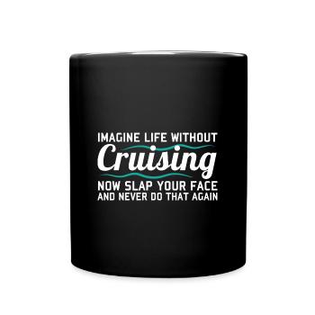 Kreuzfahrt Kreuzfahrtschiff - Tasse einfarbig - Schwarz - Vorne
