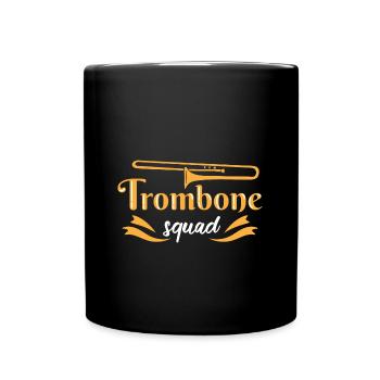 Tromboniste trombone - Mug uni - noir - Devant