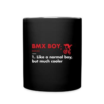 Sport Boy Definition BMX - Full Colour Mug - black - Front