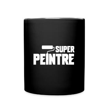 super peintre - Mug uni - noir - Devant