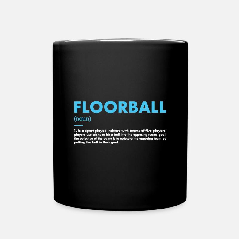 Sport Definition Floorball - Tasse einfarbig - Schwarz