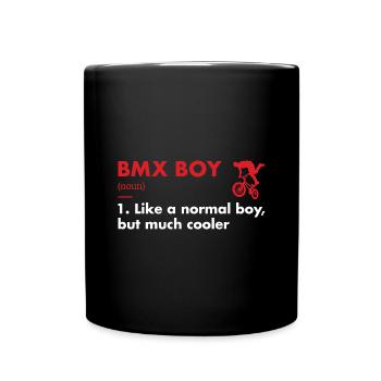 Sport Boy Definition BMX - Full Colour Mug - black - Front