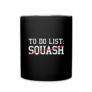 Sport To Do List Squash - Mug uni - noir - Devant