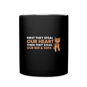 D’abord, ils volent notre cœur Yorkshire Terrier - Mug uni - noir - Devant