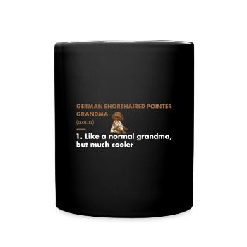 German Shorthaired Pointer Grandma Definition - Full Colour Mug - black - Front