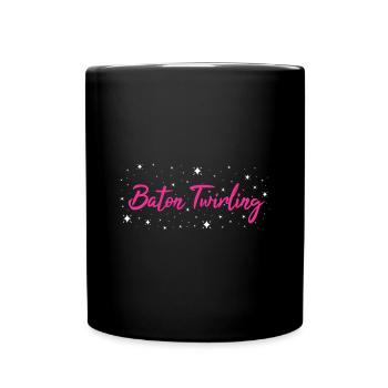 Baton Twirler Baton Twirling - Full Colour Mug - black - Front