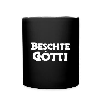 Beschte Götti bester Götti bescht Götti Schweiz - Tasse einfarbig - Schwarz - Vorne