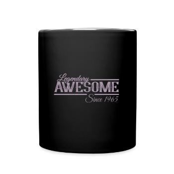 Legendary since 1965 Vintage Birthday - Full Colour Mug - black - Front