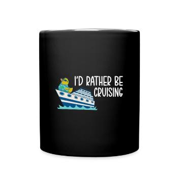 Bateau de croisière - Mug uni - noir - Devant