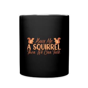Écureuil - Mug uni - noir - Devant