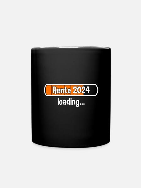 Rente 2024 Loading... Rente 2024 - Tasse einfarbig - Schwarz