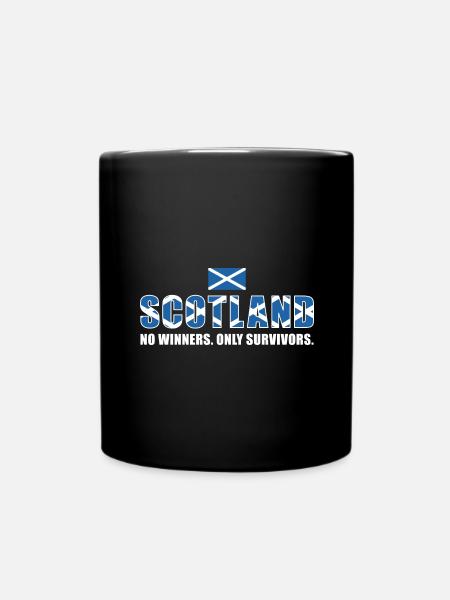 Ecosse Pas de vainqueurs seulement des survivants Ecosse Rugby - Mug uni - noir