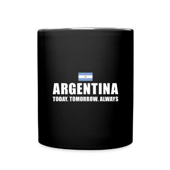 Argentina Today Tomorrow Always Argentina Rugby - Full Colour Mug - black - Front