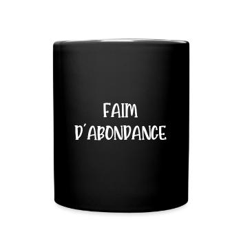 faim d'abondance - Mug uni - noir - Devant